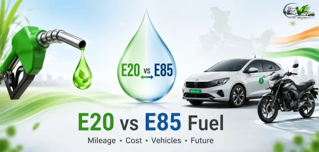 E20 vs E85 Fuel: Difference, Mileage, Price, Compatible Vehicles & Future in India