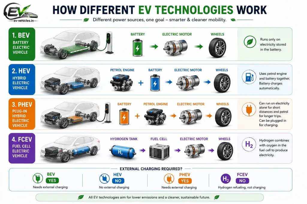 Types of Electric Vehicles in India