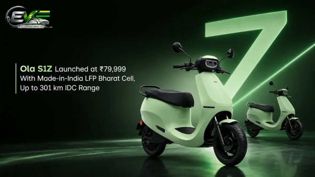 Ola S1Z Launched at ₹79,999 With Made-in-India LFP Bharat Cell, Up to 301 km IDC Range Ola S1Z